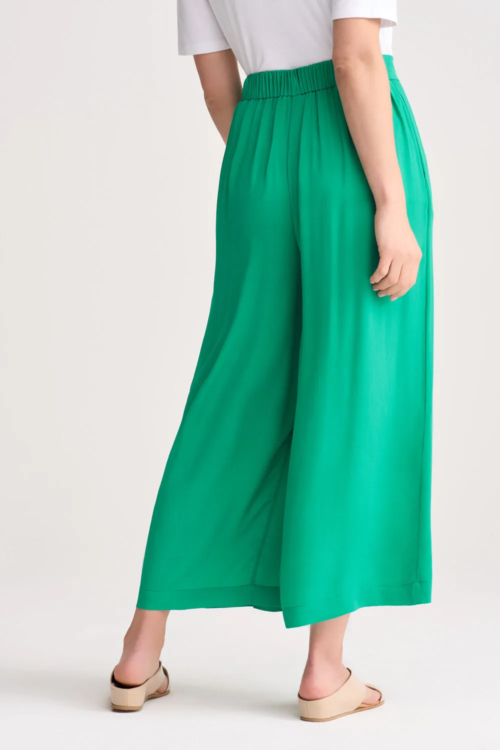 Pleated Wide Leg Pant