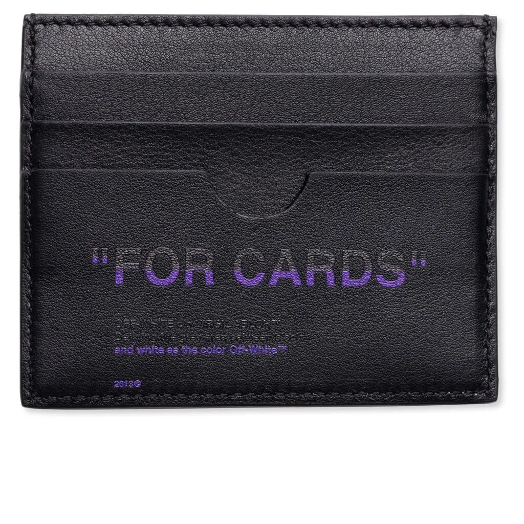 Quote Card Case - Black/Purple