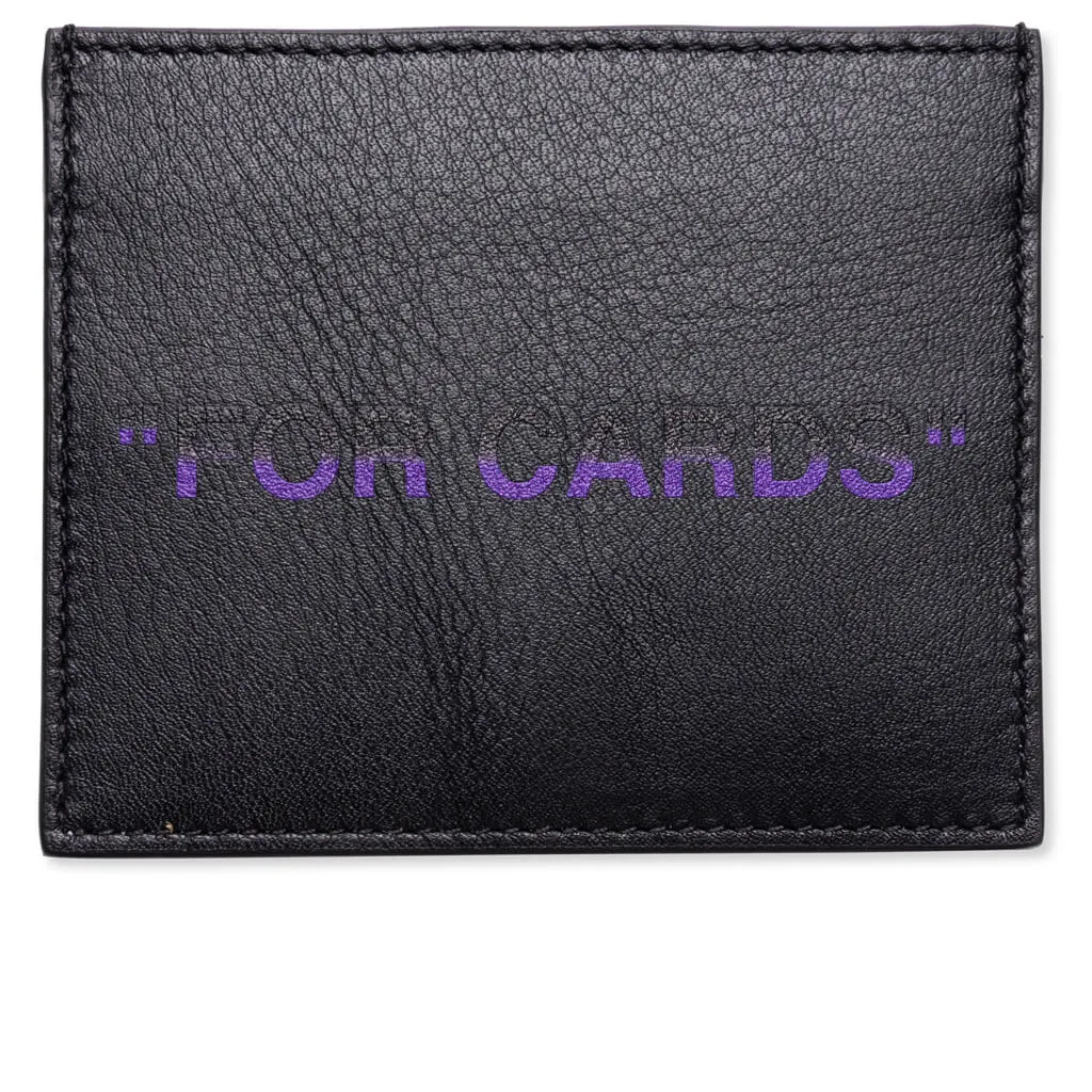 Quote Card Case - Black/Purple