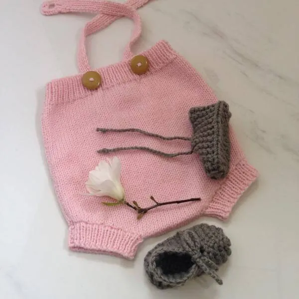 Rompers and Chunky Booties Set