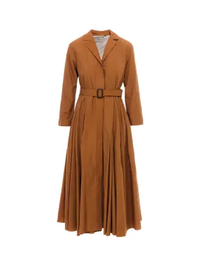 'S Max Mara Belted Pleated Dress