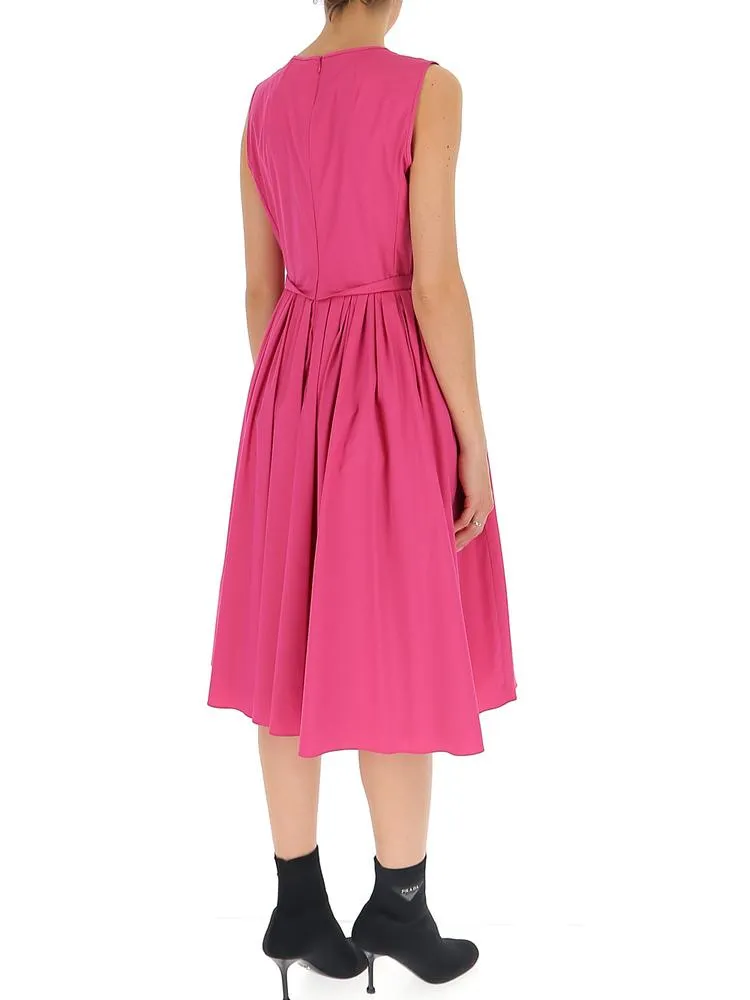 'S Max Mara Pleated Sleeveless Dress