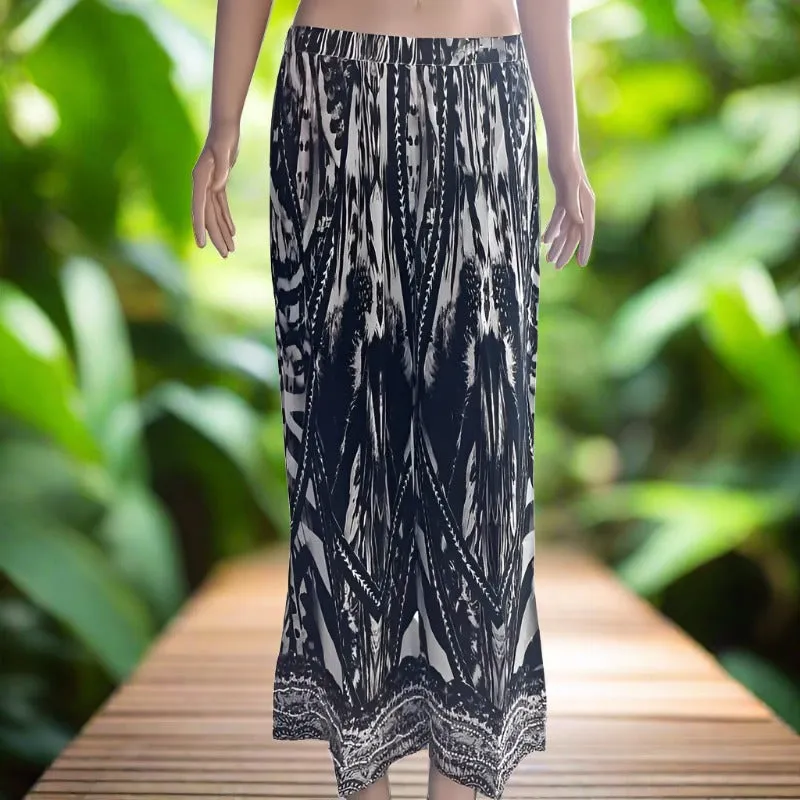 Saffron black palazzo pants