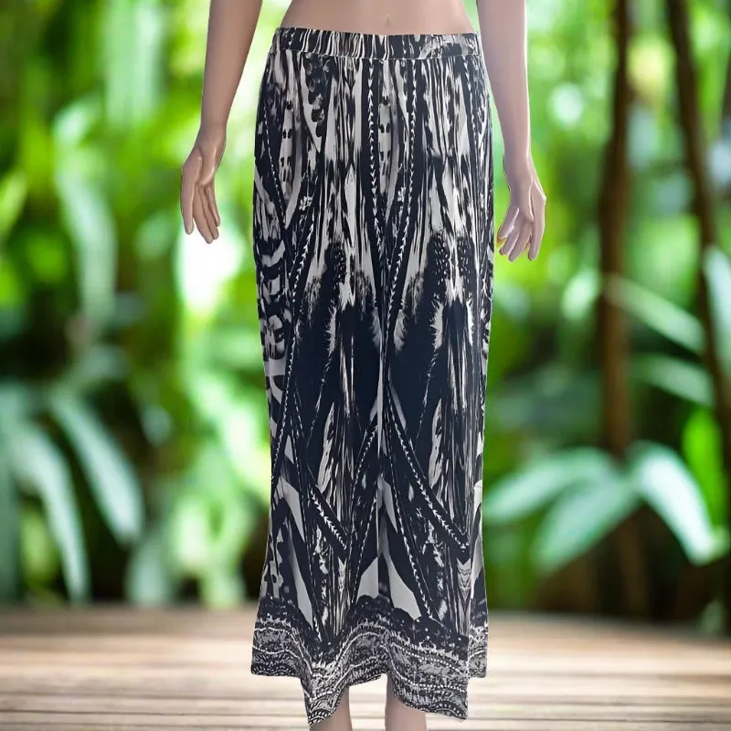 Saffron black palazzo pants