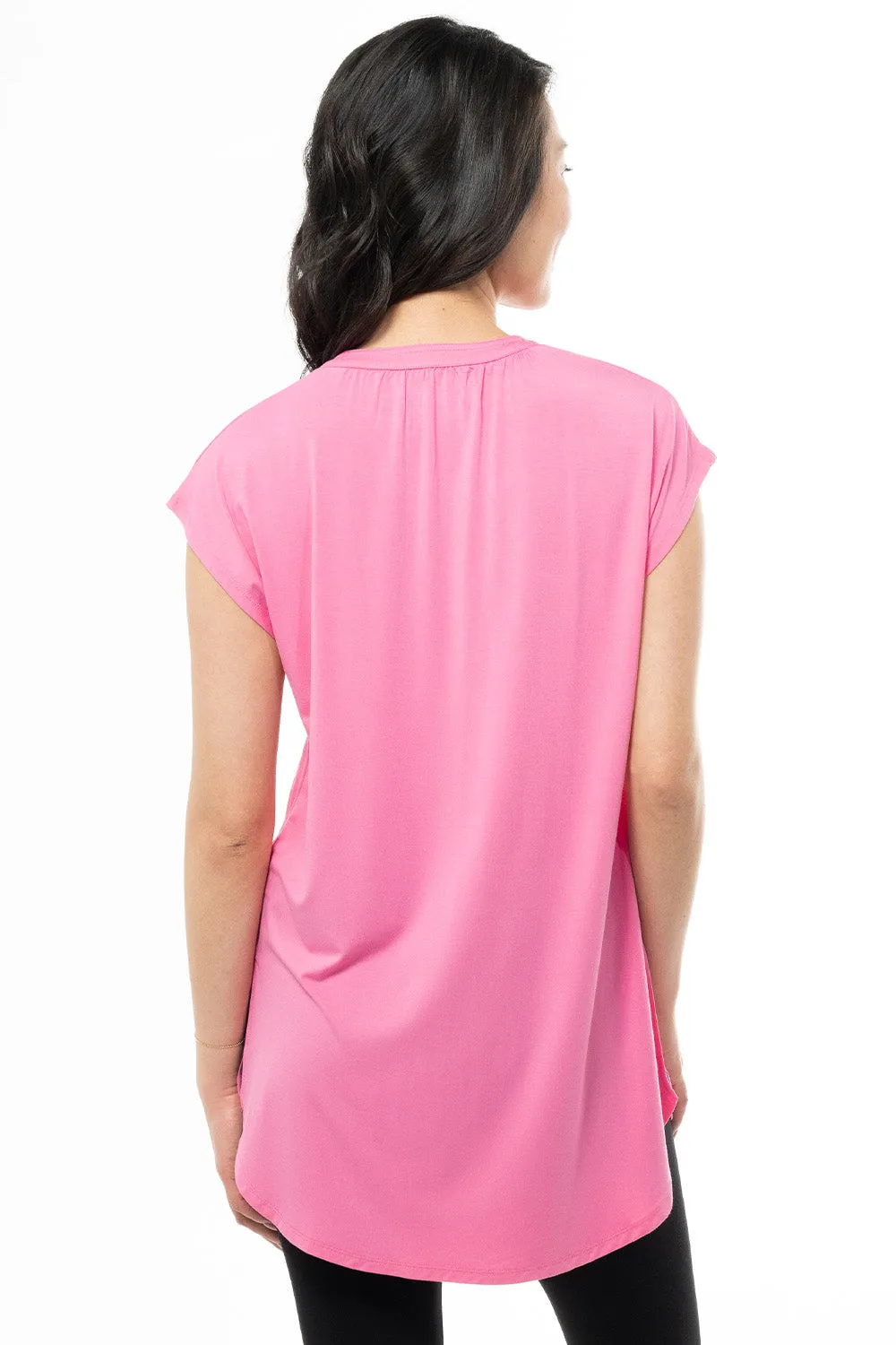 Shannon Sleeveless Bamboo Tunic - Wild Orchid