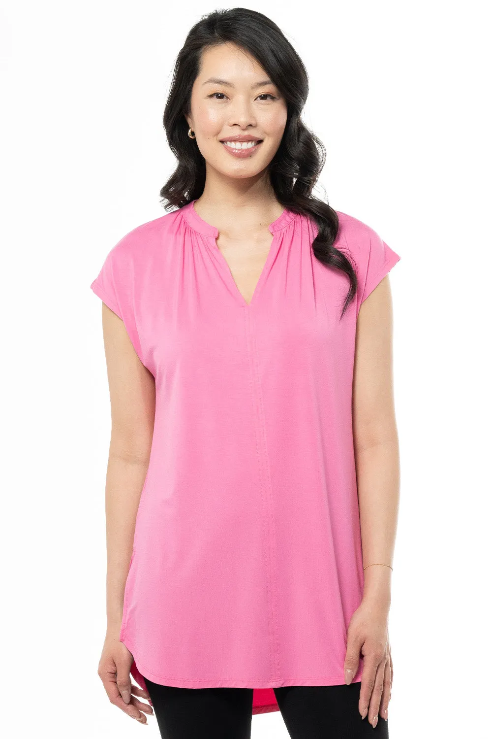 Shannon Sleeveless Bamboo Tunic - Wild Orchid