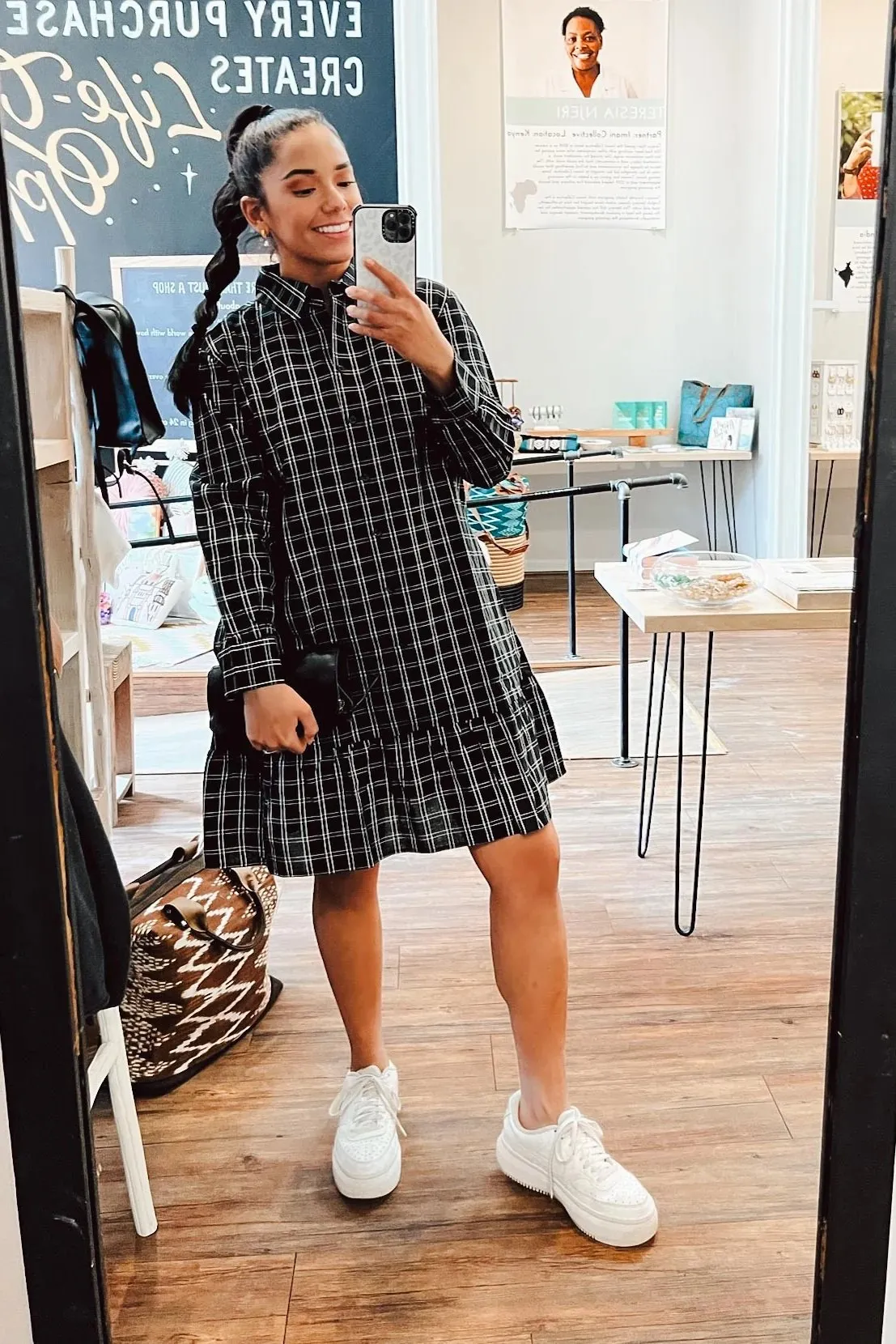 Shelby Flounce Shirt Dress