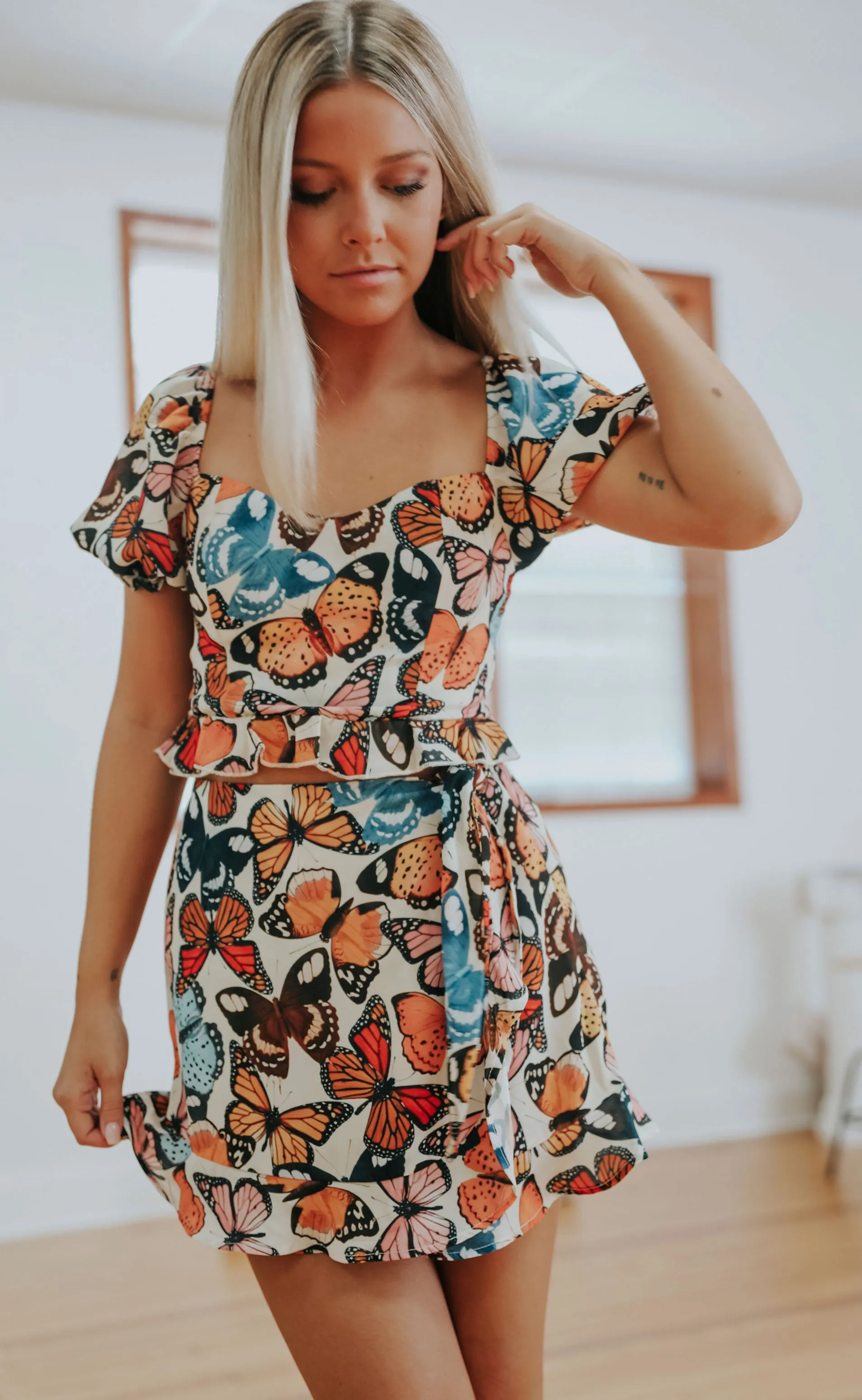 show me your mumu: lila top - butterflies