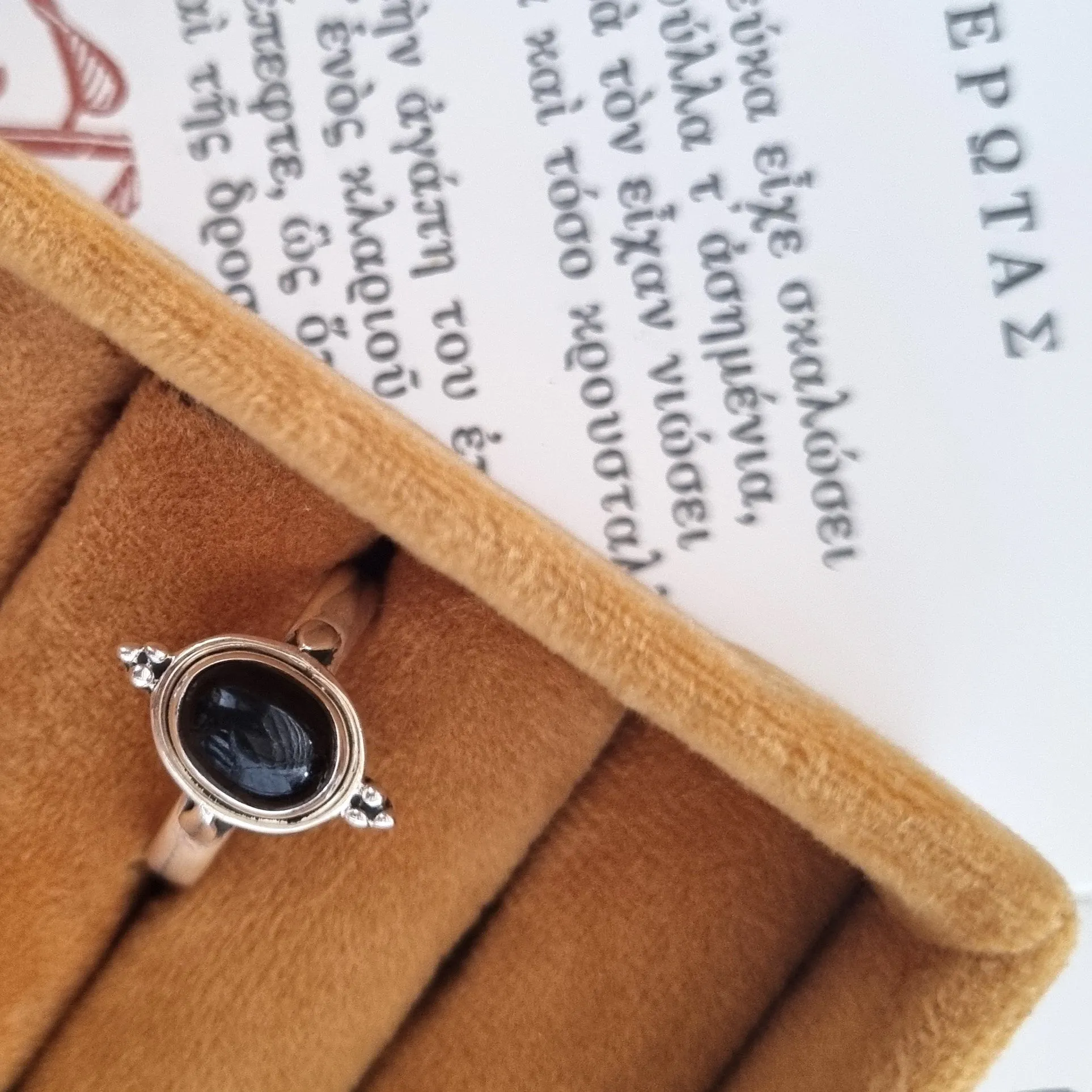 Silver ring - Black Onyx