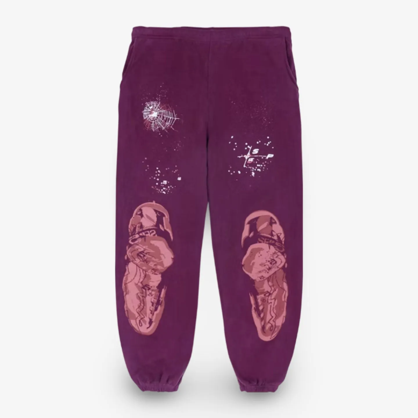 Sp5der 'Nocturnal Highway' Sweatpants Dark Purple FW22