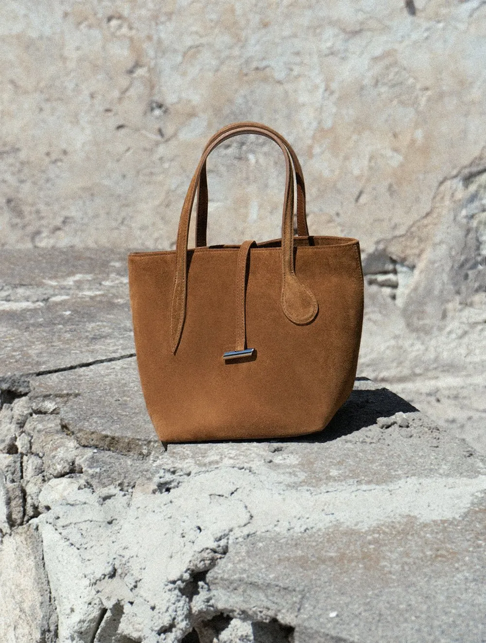 Sprout Tote Mini Rhum Suede