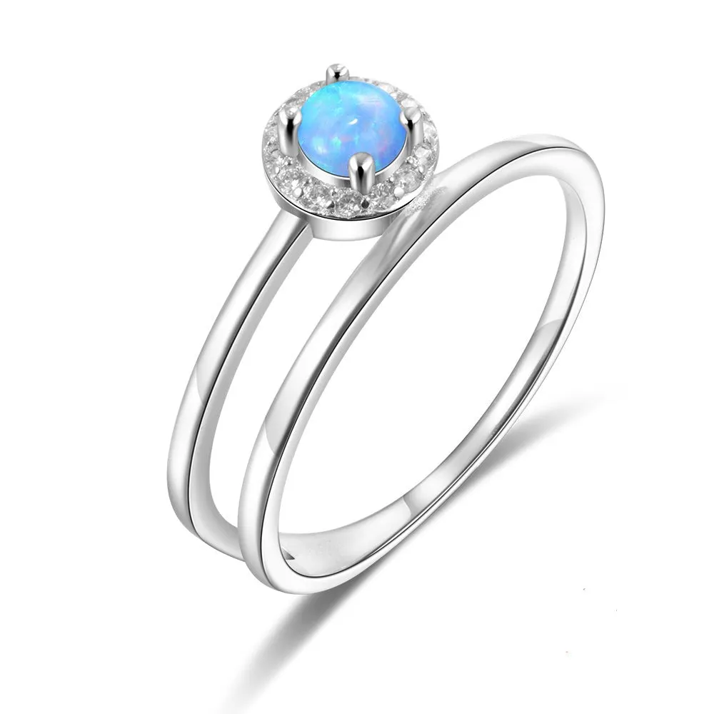 Sterling Silver Double Layered Ring