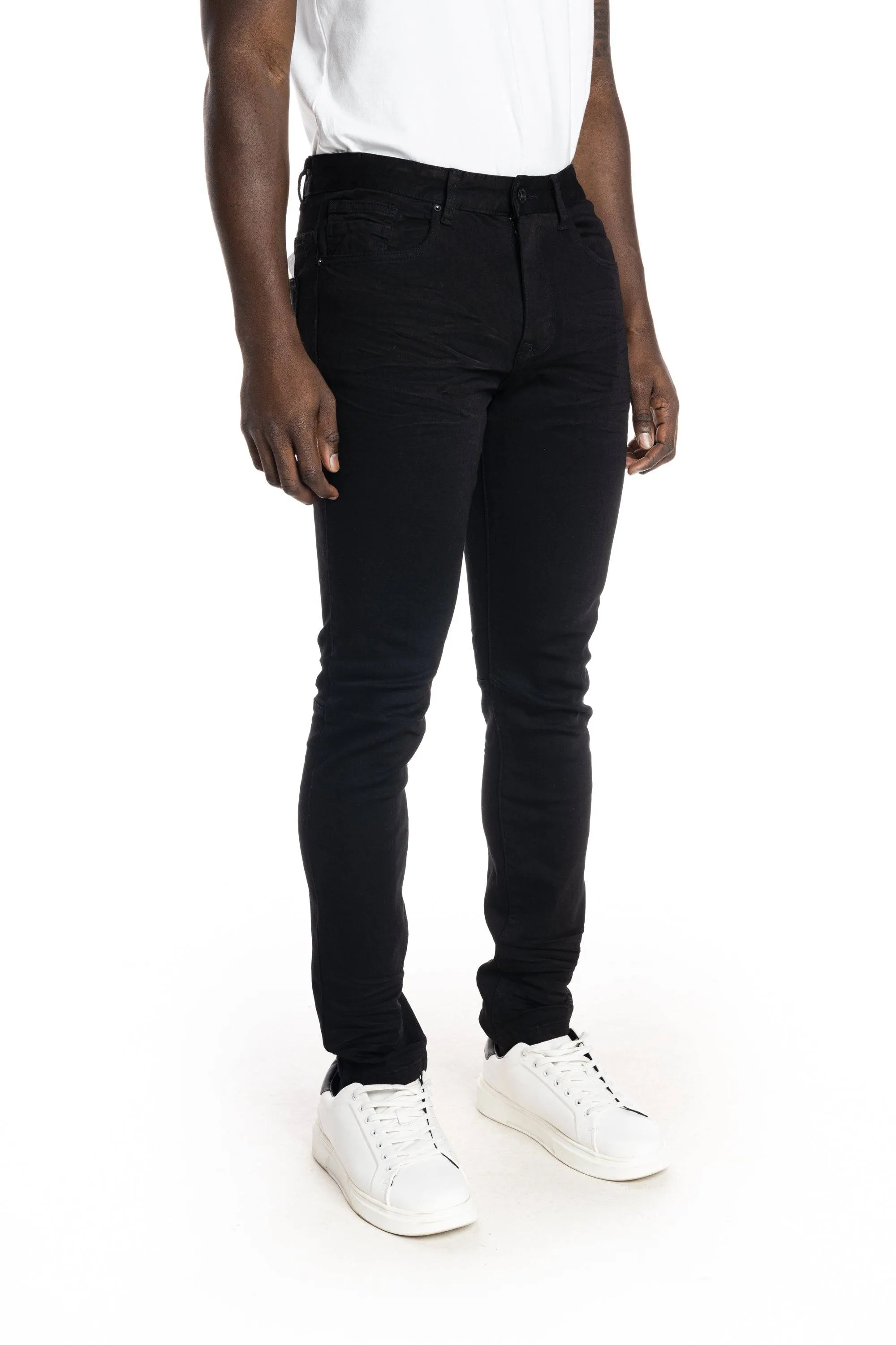 Stone Washed Basic Jeans - Jet Black