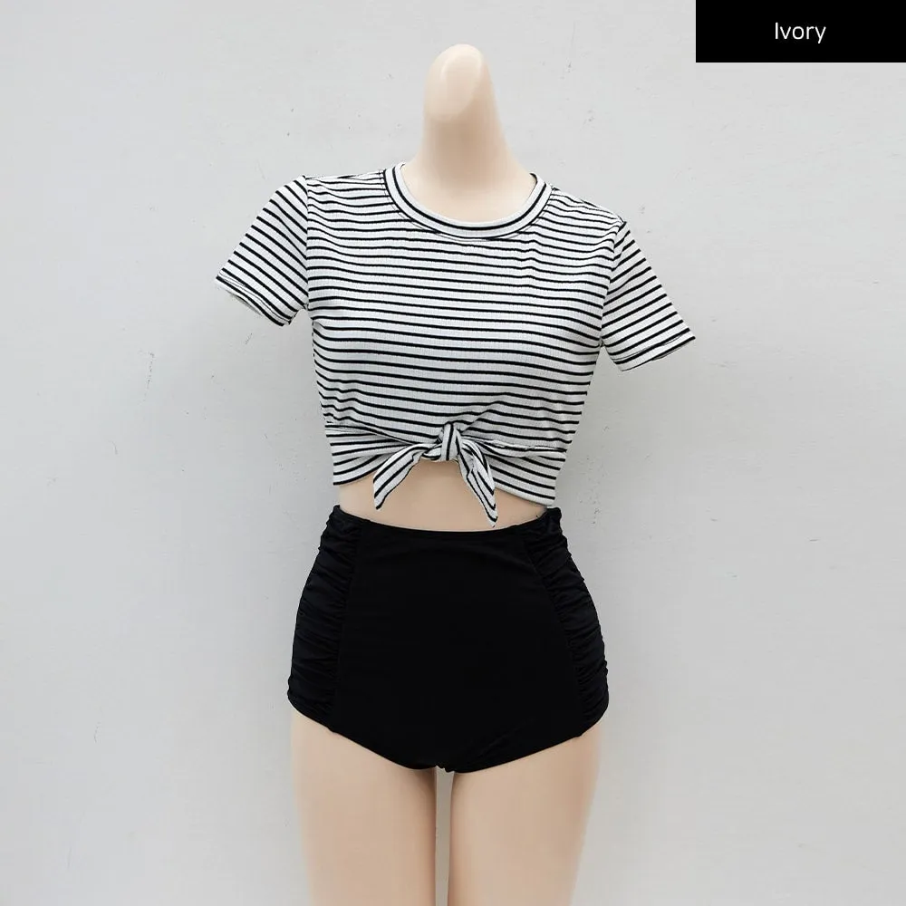 Striped Cropped Binkini CY27