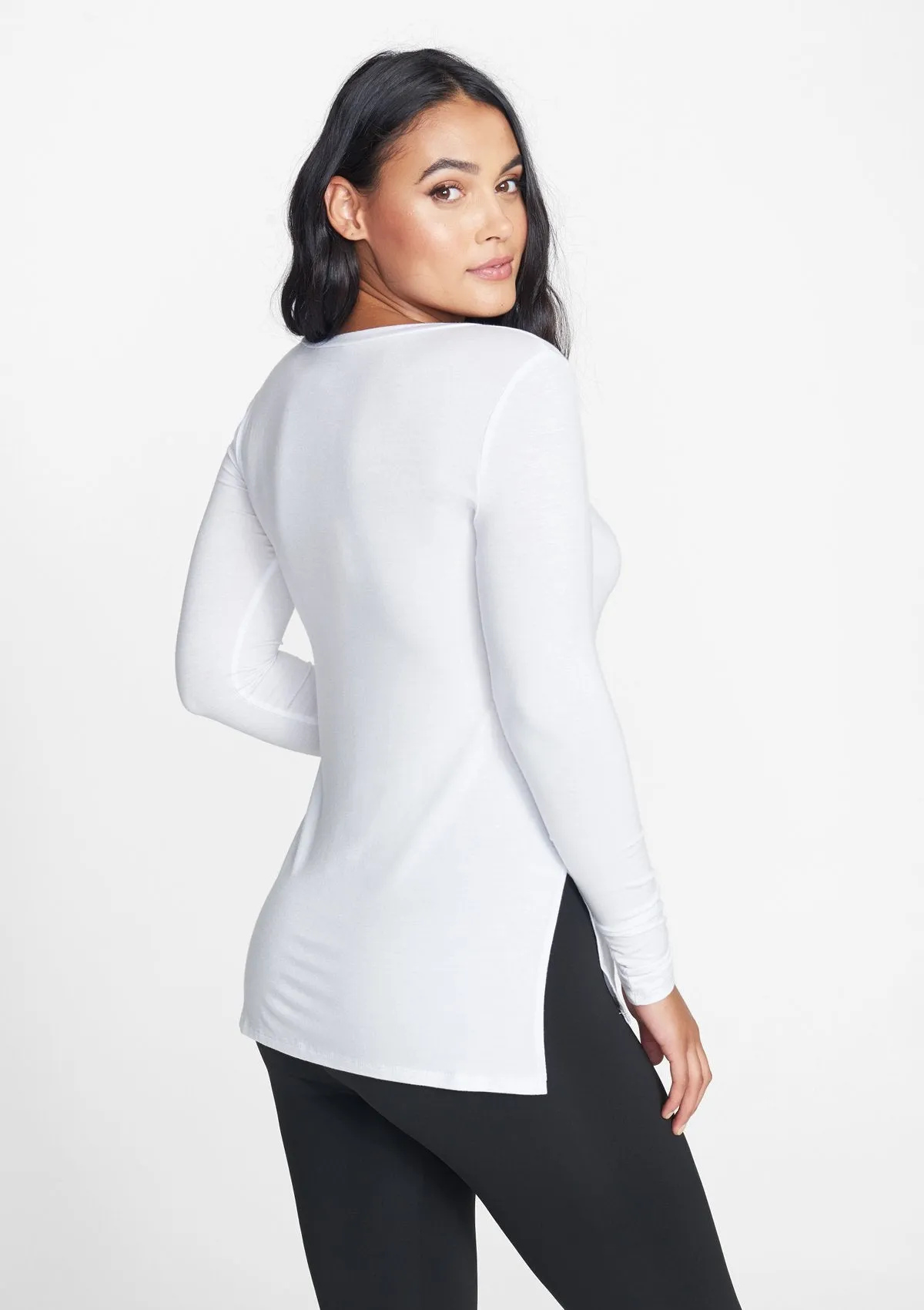 Tall Long Sleeve Split Hem Tee