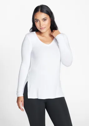 Tall Long Sleeve Split Hem Tee