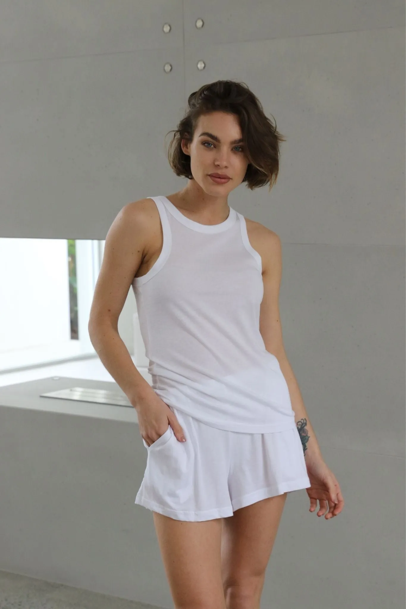 Tencel™ Singlet - White