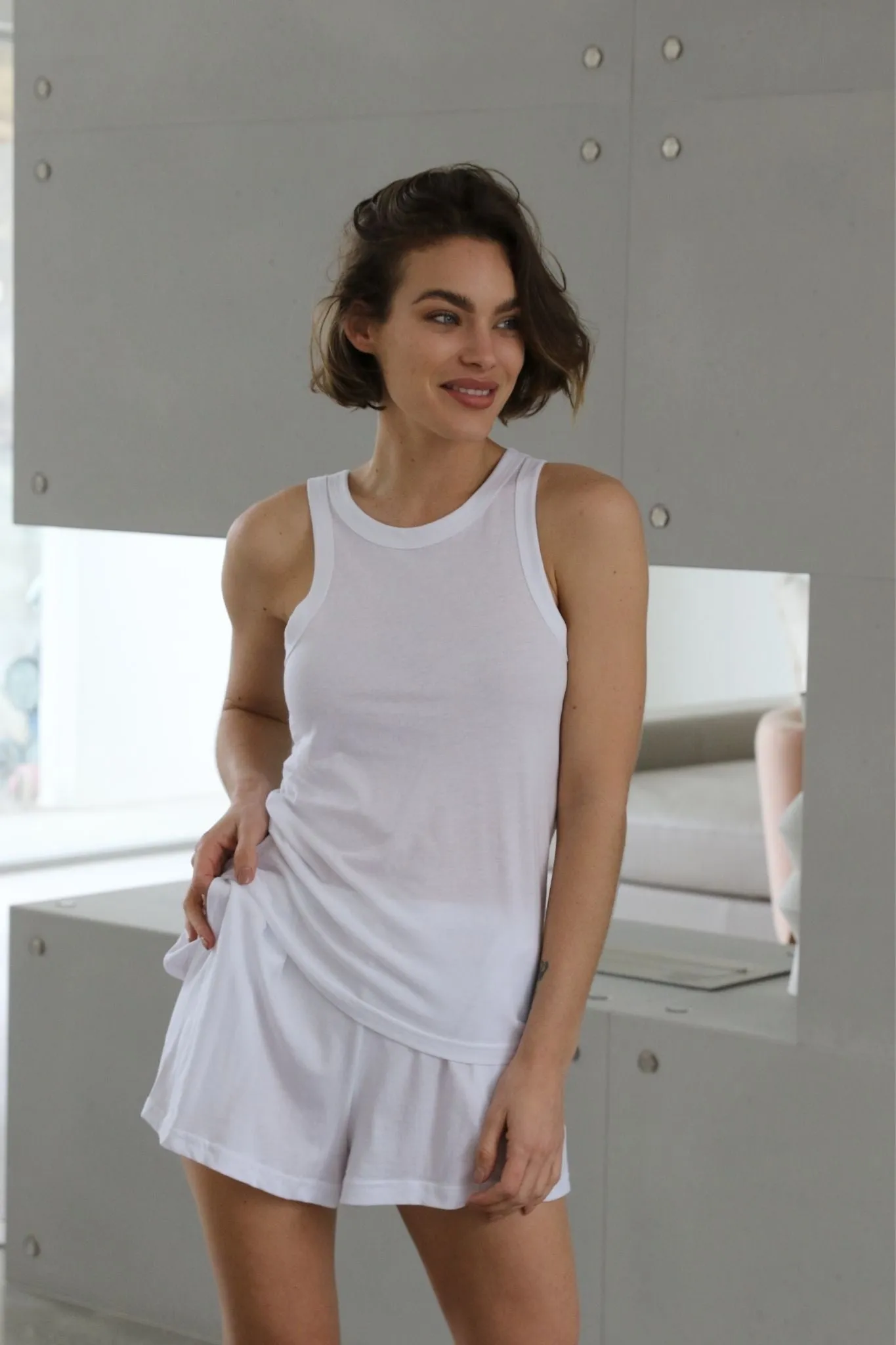 Tencel™ Singlet - White