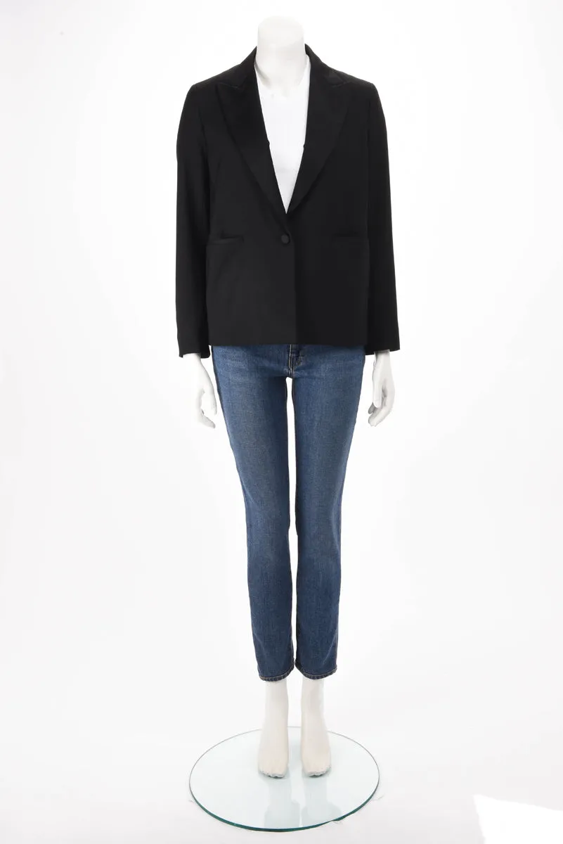 The Row Black Wool Blazer Jacket US 2