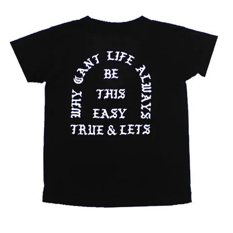 True x Let's Stay Cool Kids T-Shirt Black