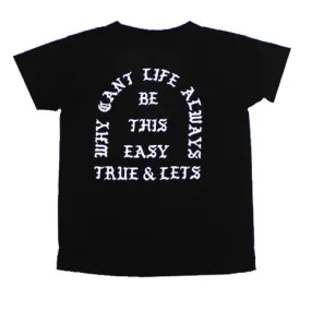 True x Let's Stay Cool Kids T-Shirt Black