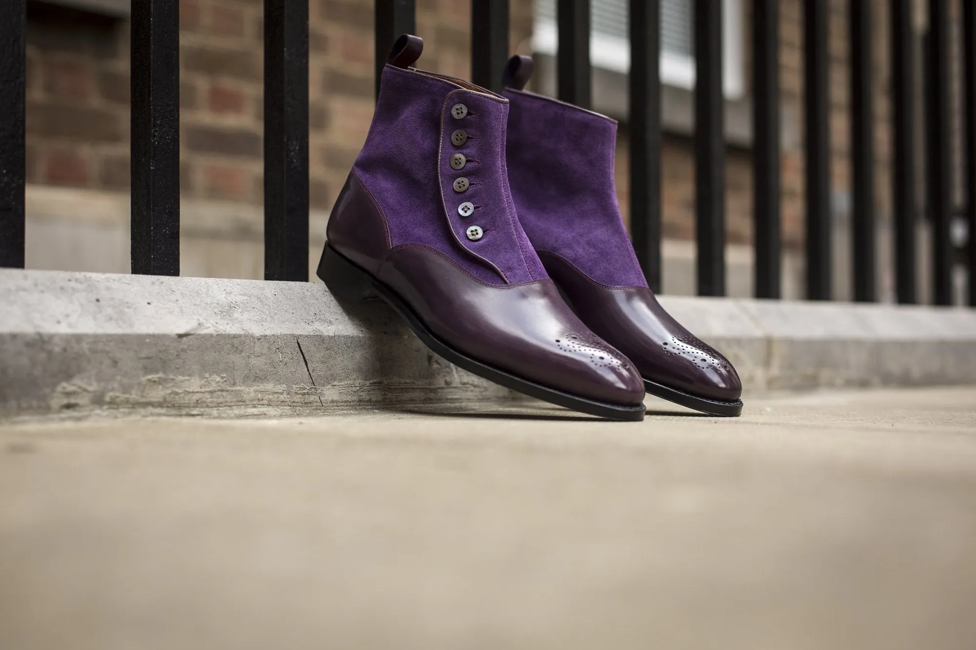 Westlake - MTO - Dark Purple Calf / Purple Suede - NGT Last - Single Leather Sole