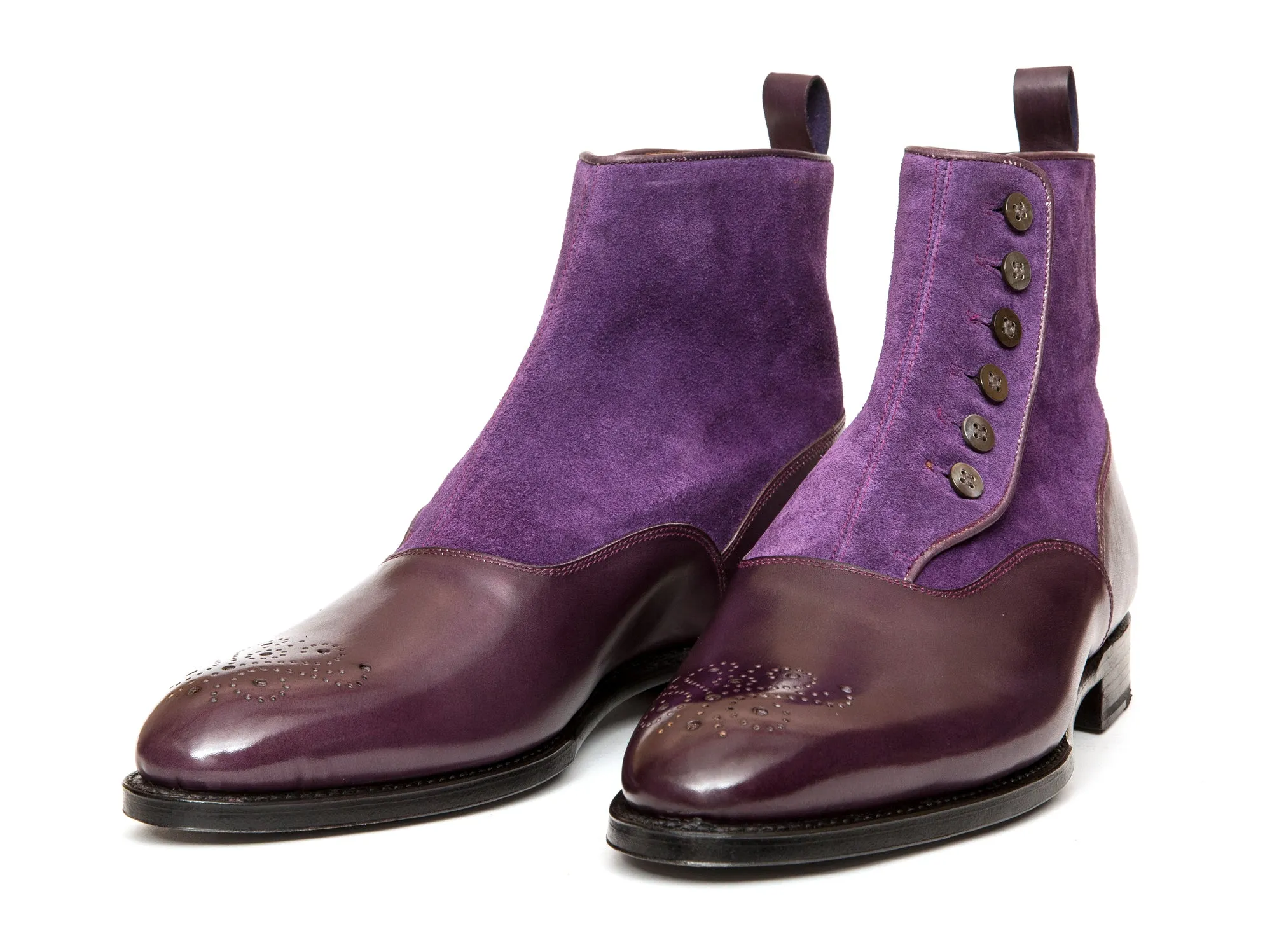 Westlake - MTO - Dark Purple Calf / Purple Suede - NGT Last - Single Leather Sole