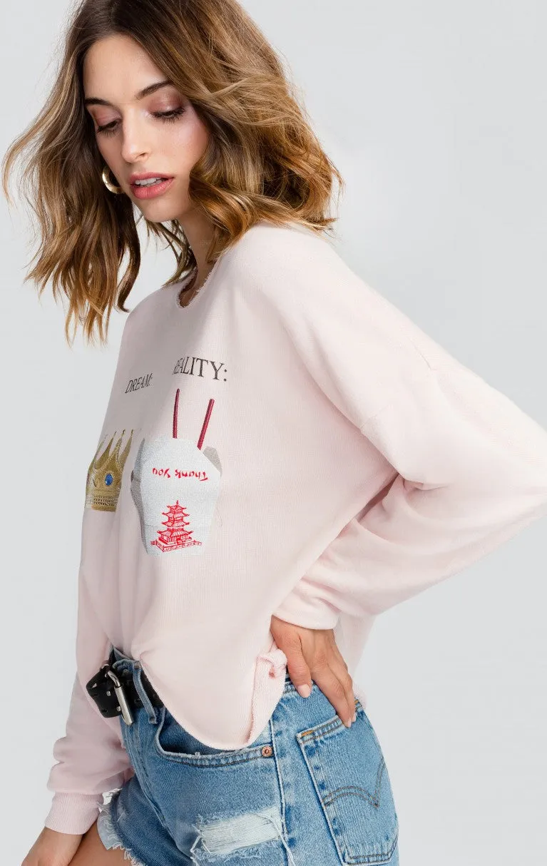 Wildfox Dream vs. Reality 5AM Sweatshirt