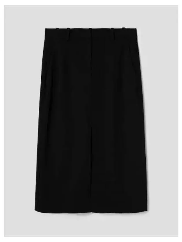 Women s Crepe Midi Pants Trousers Skirt Black Domestic Product