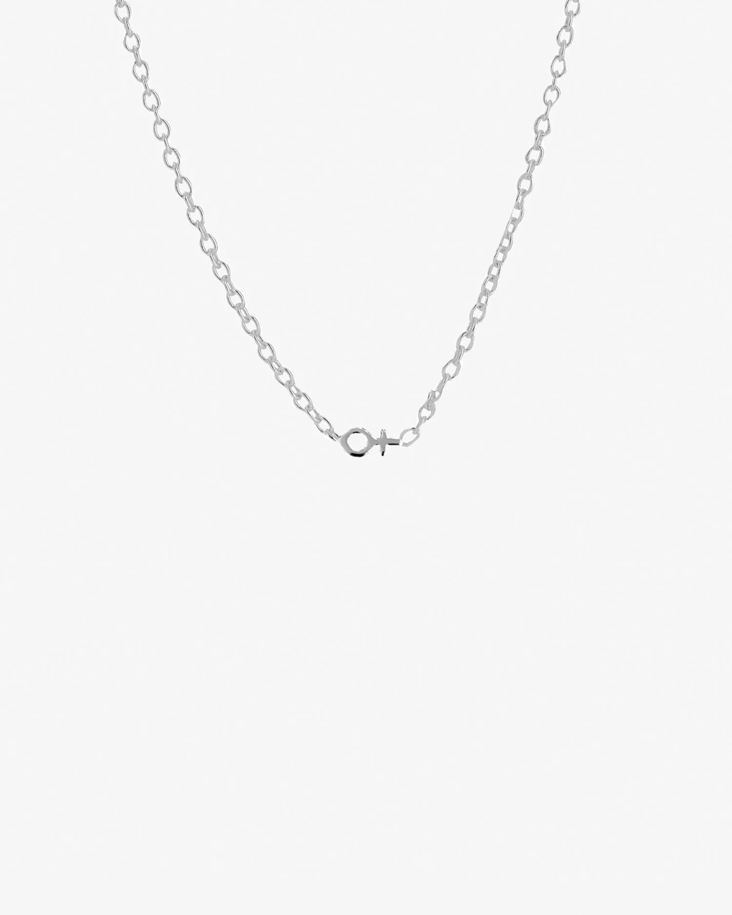 Women Unite drop necklace silver