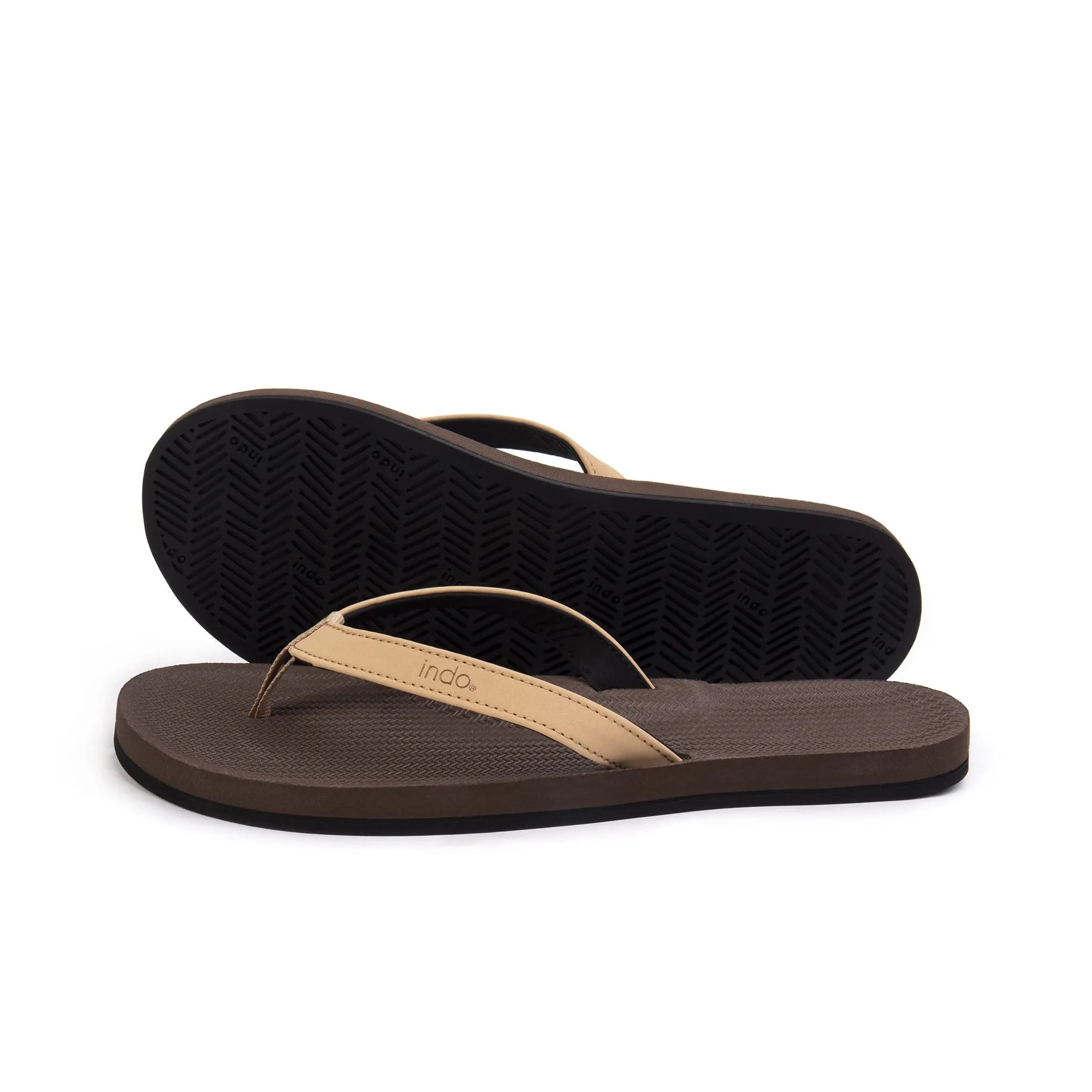 Women's Flip Flops - Soil/Soil Light