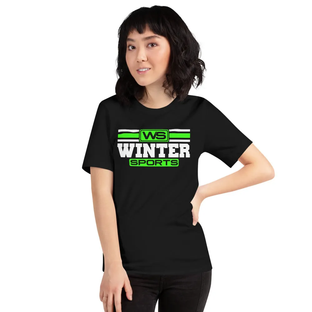 WS - Winter Sports T- Shirt Lime Green