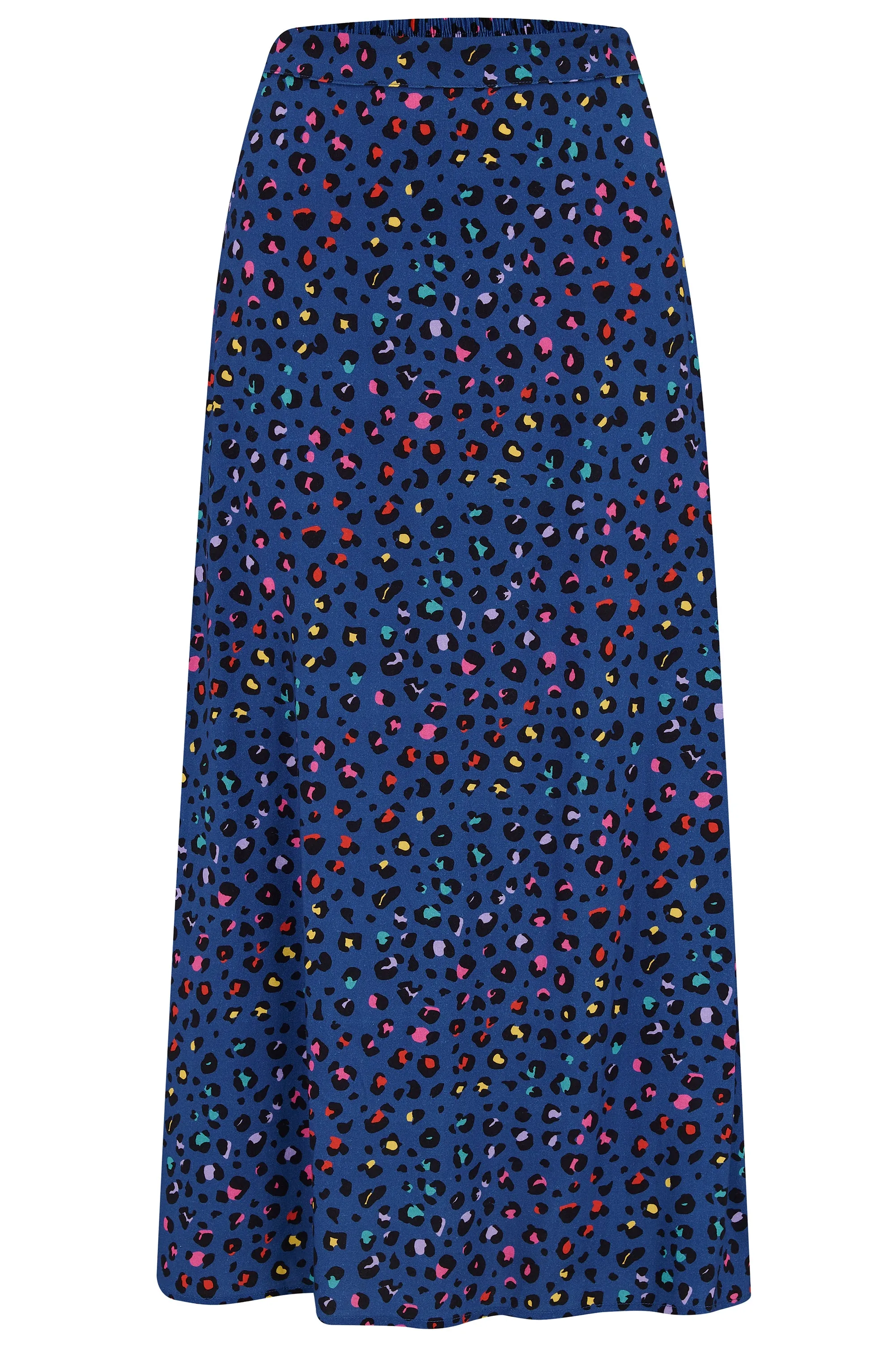 Zora Skirt - Light Navy, Rainbow Leopard